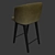 Elegance in Motion: Minotti Creed Counter Stool 3D model small image 3