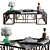 Elegant Coffee Table Decor Sets 3D model small image 1