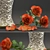 Eternal Elegance: Rose Bouquet in Glass Vase 3D model small image 2