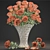 Eternal Elegance: Rose Bouquet in Glass Vase 3D model small image 3