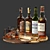 Whisky Bottle & Glass Set 3D model small image 1