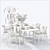 N01 Tokyo-Designed Chair Set 3D model small image 3