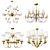 Elegant Dual Style Chandeliers 3D model small image 1
