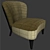 Luxury Aston Armchair 3D model small image 3