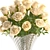 Elegant White Rose Bouquet 3D model small image 2