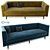 Cozy Chelsea Sofa with Pillow 3D model small image 1