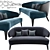 Elegant Minotti Aston Little Sofa 3D model small image 1