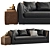 Elegant Frigerio Duncan Sofa 3D model small image 1