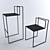 Gentle Sketch Chairs: Nissa Kinzhalina's Minimal Design 3D model small image 3