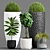 Botanical Bliss: Decorative Plant Set 3D model small image 1