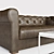 Restoration Hardware Modena Leather Sofa 3D model small image 2