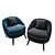 Zen Space Lounge Chair: Comfort and Style 3D model small image 2