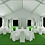 Spacious 10x15m Event Tent 3D model small image 3