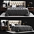 Elegant Wynn Bed Set 3D model small image 1