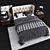 Elegant Wynn Bed Set 3D model small image 3