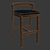 Venus Bar Stool: Sleek and Stylish Seating Solution 3D model small image 2