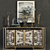 Elegant Gold Collection: Dresser, Vase, Figurine 3D model small image 1