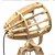 TriPod Wooden Floor Lamp 3D model small image 2