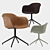 Muuto Fiber Armchair: Swivel Base 3D model small image 1