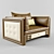 Luxury Armchair: Numero Tre 3D model small image 2