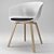 Sleek Scandinavian Style: About A Chair 22 3D model small image 1