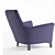 Minotti Loungue Armchair - Stylish and Comfortable 3D model small image 2