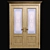 Romula-1 Honey Oak Interior Door 3D model small image 2