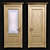 Romula-1 Honey Oak Interior Door 3D model small image 3