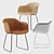 Muuto Fiber Sled Armchair 3D model small image 1