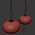 Glo-Ball Suspension 2 - Unique Minimalist Lighting 3D model small image 2