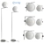 Flos IC Lights: Sleek & Versatile Wall, Ceiling, and Standing Lamps 3D model small image 1