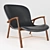 Elegant Armchair: Stylish Poly Design 3D model small image 2