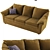 Streamline Muscat Sofa: Accurate Model with High-Quality Details 3D model small image 2