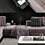 Luxury Minotti Alexander Sofa 2 - Sleek Italian Design 3D model small image 2