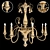 Italian Elegance: Handcrafted Chandelier 3D model small image 1