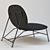 Sleek Northern Oblong Lounge Chair 3D model small image 2