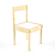 IKEA LATT Kids Table & Chairs 3D model small image 2