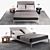 Stunning Poliform Kelly Bed 3D model small image 1