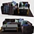 ZEUS Sofa: Stylish Furninova, Chair & Coffee Table Bundle 3D model small image 1