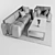 ZEUS Sofa: Stylish Furninova, Chair & Coffee Table Bundle 3D model small image 3