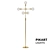 Elegant Brass Floor Lamp 3D model small image 1