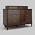 Mestre Mahogany Chest of Drawers 3D model small image 1