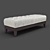 Elegant Cherry Veneer Ottoman 3D model small image 1