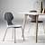 Elegant Dining Set: Pode Chiba Chair, Hux Table & Tonincasa Decor 3D model small image 2