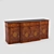 Classic Wooden Dresser 3D model small image 1