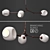 Ethereal Blossom: Trifecta Pendant Lights 3D model small image 1