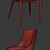 Elegant Parquet Parsons Chair Set 3D model small image 2