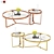 Aula Brass & Glass Coffee/Side Table 3D model small image 2