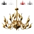 European Swan Chandeliers: Elegant Illumination 3D model small image 1