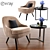 Modern 375 Walter Knoll Arm Chair: Stylish Set with Aula Coffee Table & Parquet 3D model small image 1